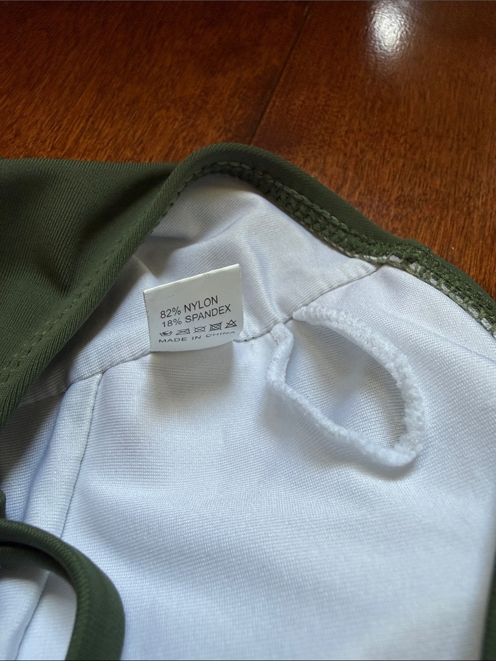 Green Twist Front Bikini Top - Picture 9 of 9
